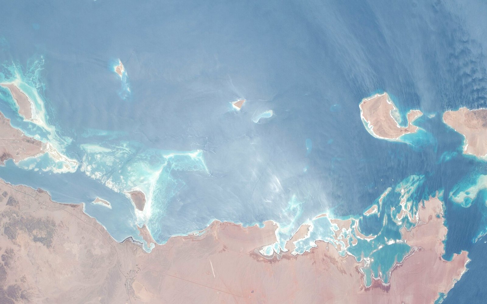 NEOM coast, Tabuk Province, Saudi Arabia, seen from the International Space Station